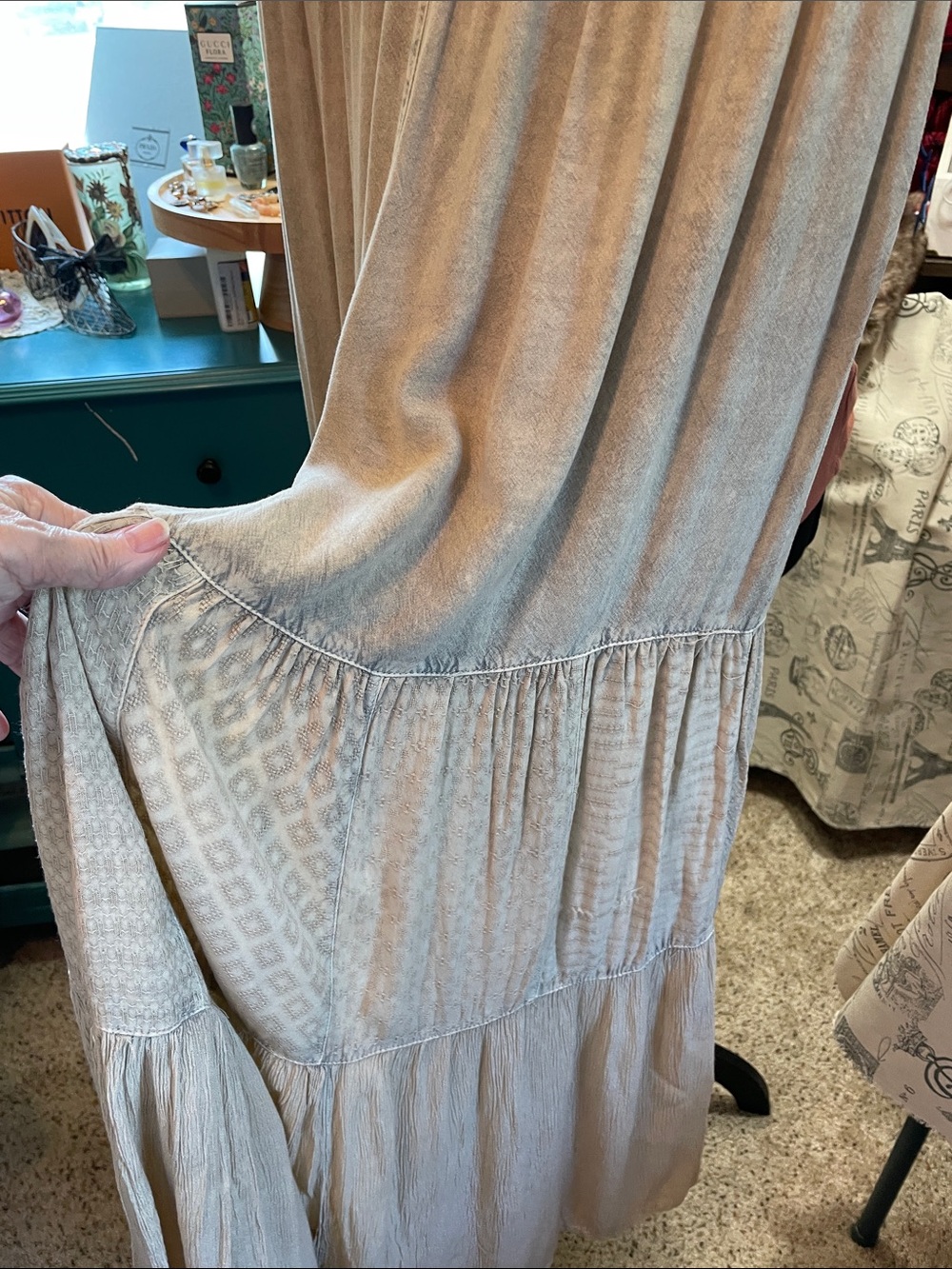 Boho Tiered Palazzo Patchwork Pants - Young Threads - Picture 12 of 13